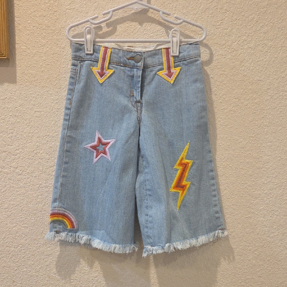 Stella McCartney Light Blue Kids Denim Midi Jeans.